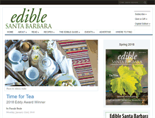 Tablet Screenshot of ediblesantabarbara.com